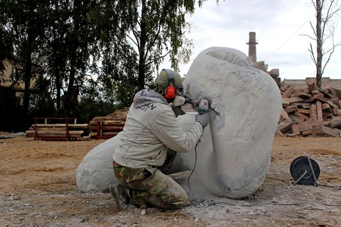 Фотоитоги: В Гродно завершился пленер скульпторов, позже все работы украсят город