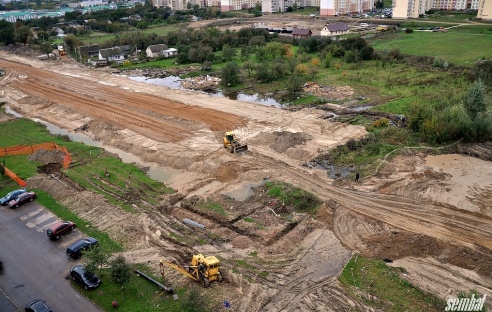 Как проходит работа по соединению улицы Курчатова в Гродно?