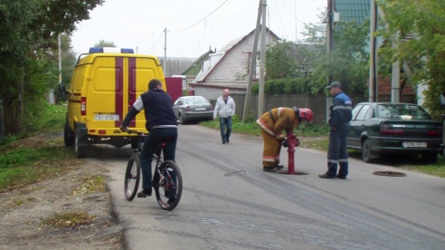 Сильный пожар в Заднепровье