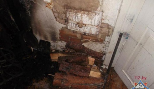 В Ольшанах произошёл пожар в жилом доме. Люди не пострадали