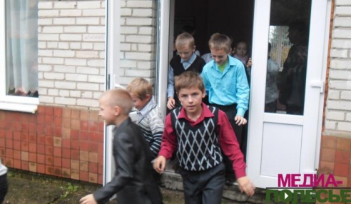 Эвакуация в Дятловичской школе. Учебная