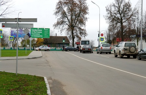 У Горках у аварыю патрапіла таксі. Фотафакт