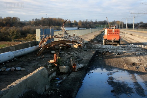 Как ремонтируют “шмидтовский” мост в Могилёве (фото)