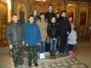Экскурсия в храме для курсантов военно-патриотического клуба «Школа выживания»