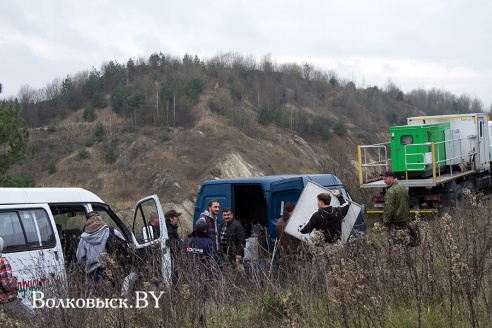 На меловых карьерах начались съемки фильма «Русский» (фото)