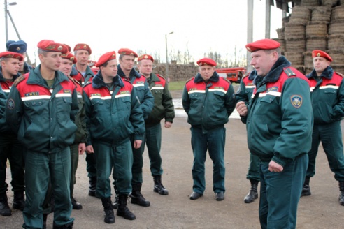 Пожар на лиозненском льнозаводе оказался учебной тревогой