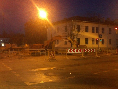 В Светлогорске работающий светофор повесили на дом (фото)