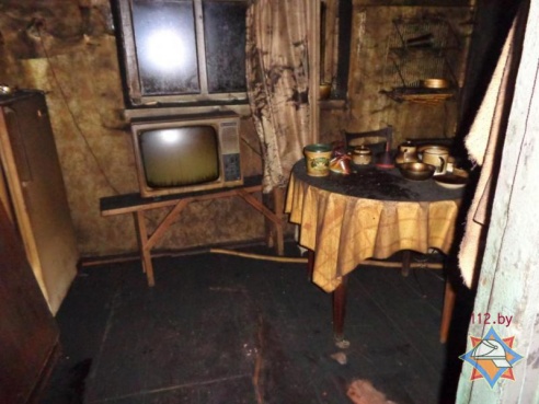 На пожаре в Калинковичах погибли два человека (фото)