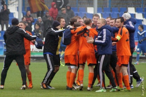 После матча с «Витебском» «Слуцк» досрочно стал Чемпионом и получил право выхода в высшую лигу (+фоторепортаж)