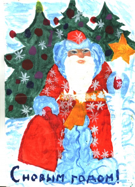 Новогодние рисунки наших детей