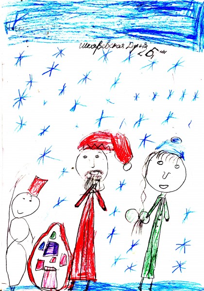 Новогодние рисунки наших детей