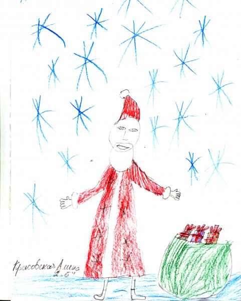 Новогодние рисунки наших детей