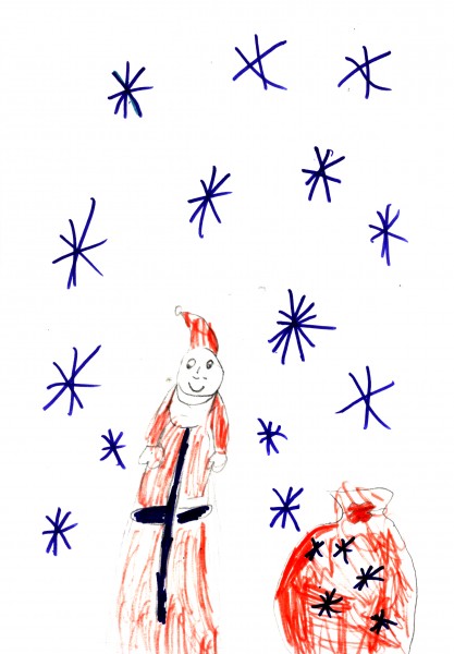 Новогодние рисунки наших детей