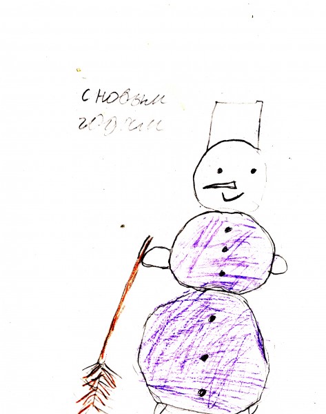 Новогодние рисунки наших детей