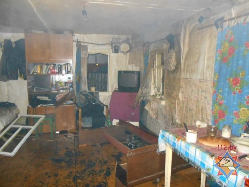В Калинковичском районе на пожаре погиб мужчина (фото)