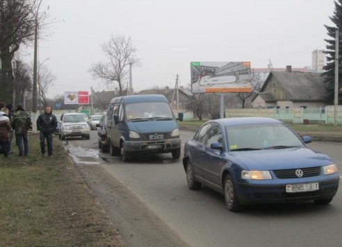 В Барановичах столкнулись три автомобиля