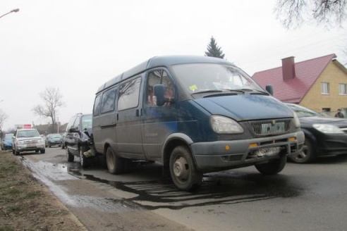 В Барановичах столкнулись три автомобиля