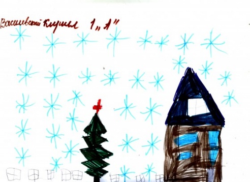 Новогодние рисунки наших детей