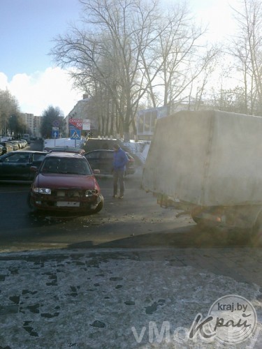 Авария в центре