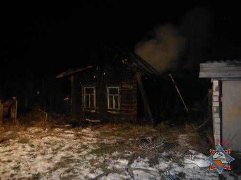В Речицком районе на пожаре погиб пенсионер (фото)