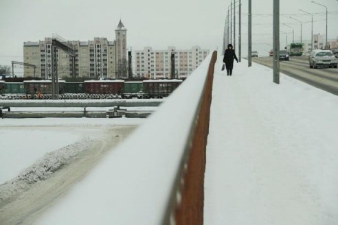 Барановичи накрыло снегом