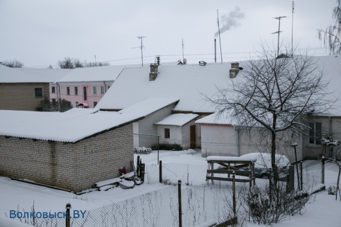 У Ваўкавыск прыйшла зіма (фота)