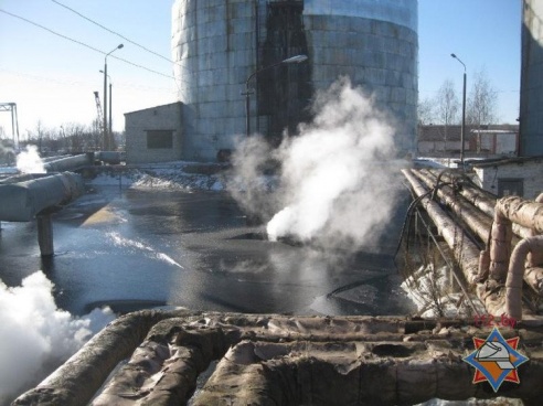 В Пинске на территории мини-ТЭЦ произошла утечка мазута