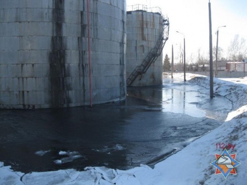 В Пинске на территории мини-ТЭЦ произошла утечка мазута
