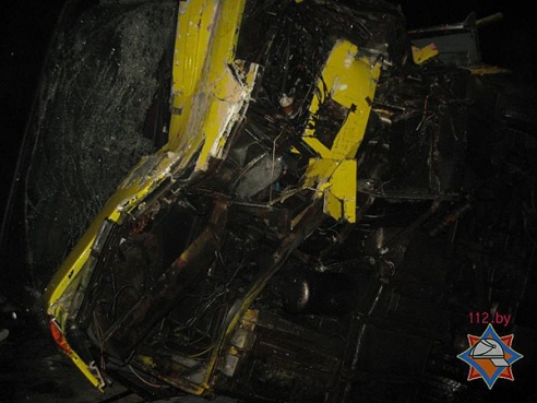 В Быховском районе столкнулись легковушка и автобус из России, двое погибших