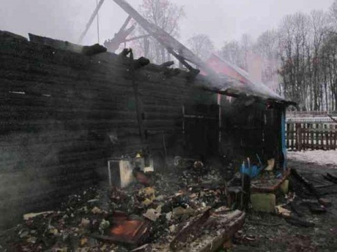 В деревне Вольно на пожаре погиб человек