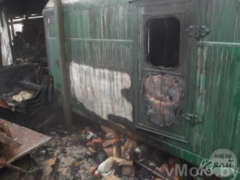 Пожар в бытовке. Погиб хозяин