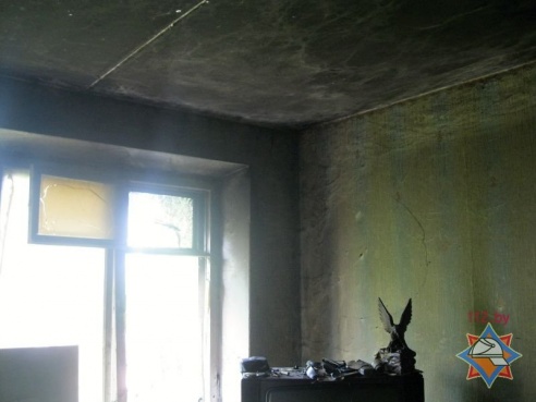 На пожаре спасен житель Пинска