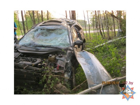 ДТП под Мстиславлем: водитель и пассажир погибли (фото)