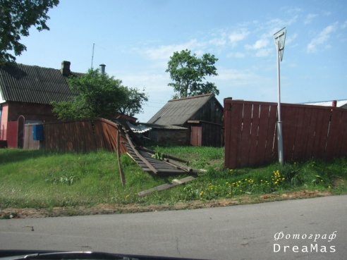 Последствия урагана в Добруше (фото)