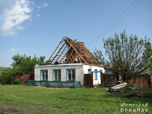 Последствия урагана в Добруше (фото)