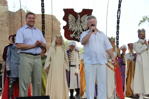 Ля сцен Гальшанскага замка гісторыя ажывае