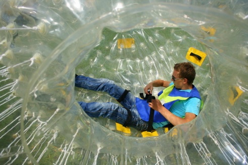 В Могилёве появилось уникальное развлечение – зорбинг