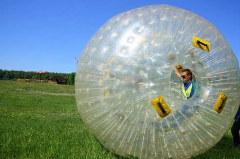 В Могилёве появилось уникальное развлечение – зорбинг