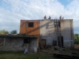 На пожаре спасены бабушка и двое внуков