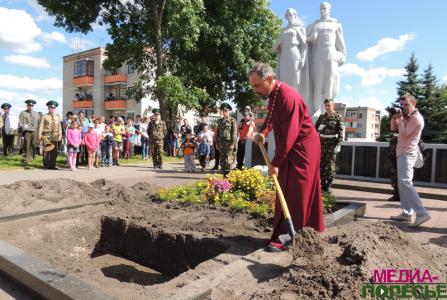 На Столинщине перезахоронены останки семи погибших воинов Красной Армии