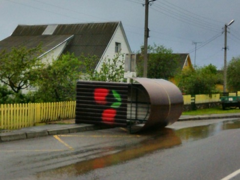 Ураган у Глыбокім: фотаздымкі стыхіі