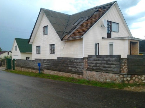 Ураган у Глыбокім: фотаздымкі стыхіі