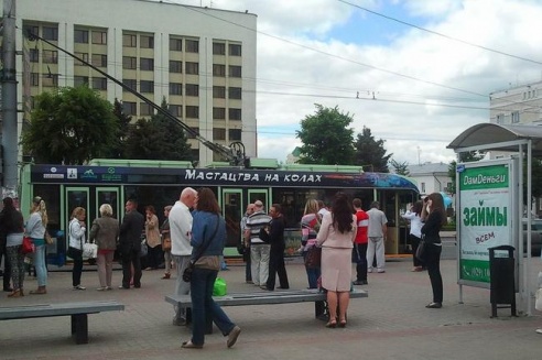 В Могилёве появился «исторический» троллейбус