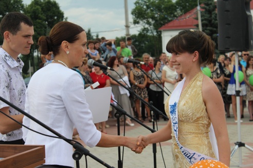 Парад выпускников-2014 в Лиозно