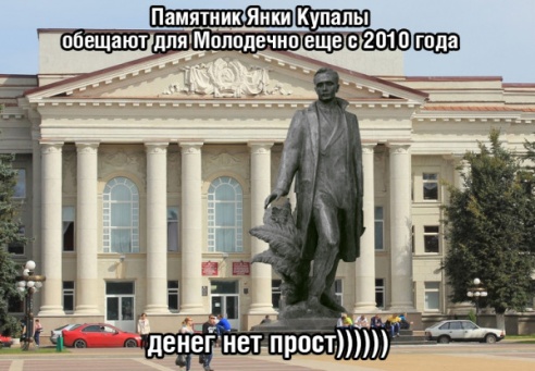 Памятник Янки Купалы в Молодечно