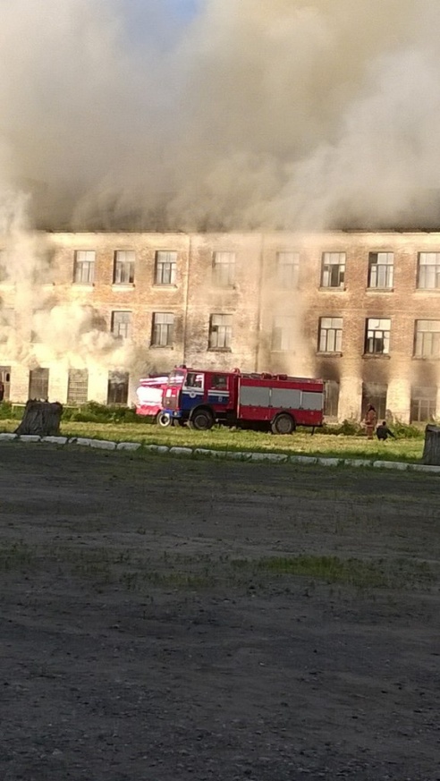 Пожар возле медколлежда