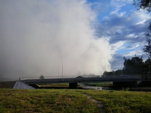 Пожар возле медколлежда