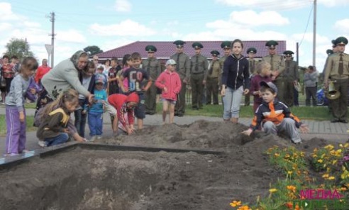На Столинщине перезахоронены останки семи погибших воинов Красной Армии