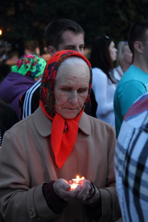 День города в Горках. Акция "Свеча памяти"