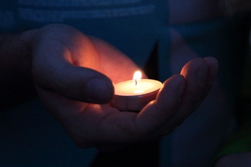 День города в Горках. Акция "Свеча памяти"